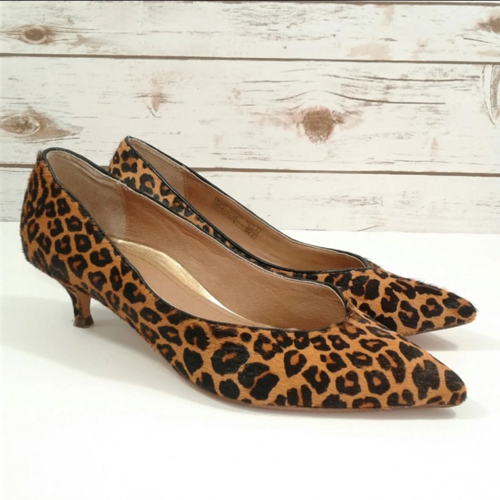 Vionic Josie Kitten Heels - Leopard Print